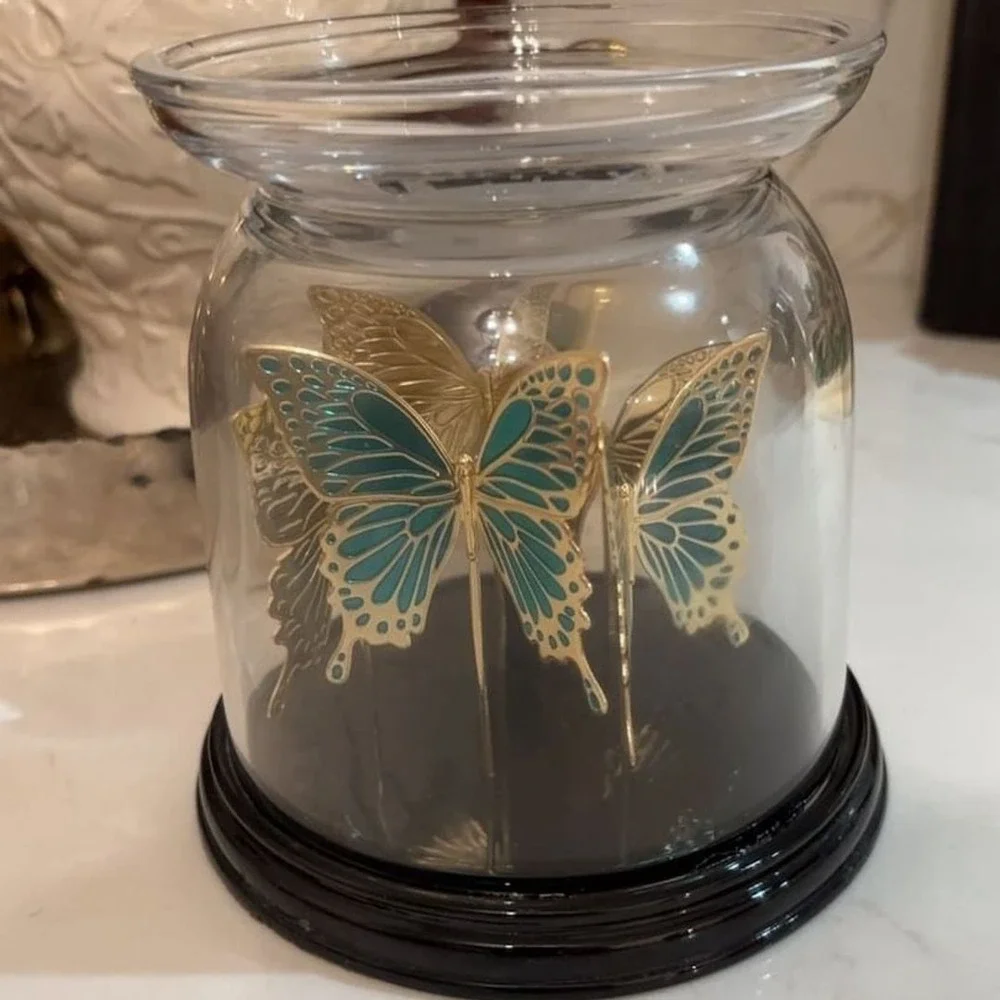 Bath & Body Works Butterfly Cloche 3-Wick Candle Holder